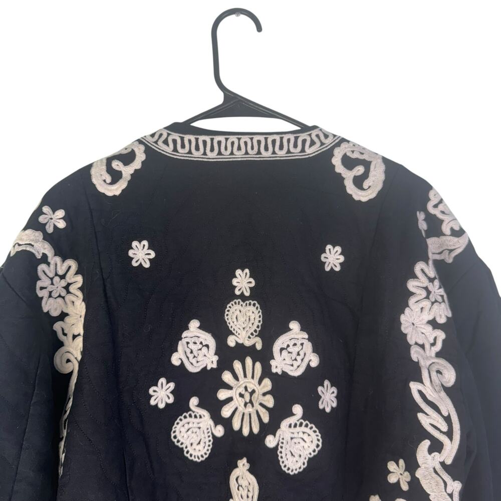 Free People Bali Mabel Jacket Large Cottahecore Boho Cowgirl Flounce Sleeve - Picture 6 of 11